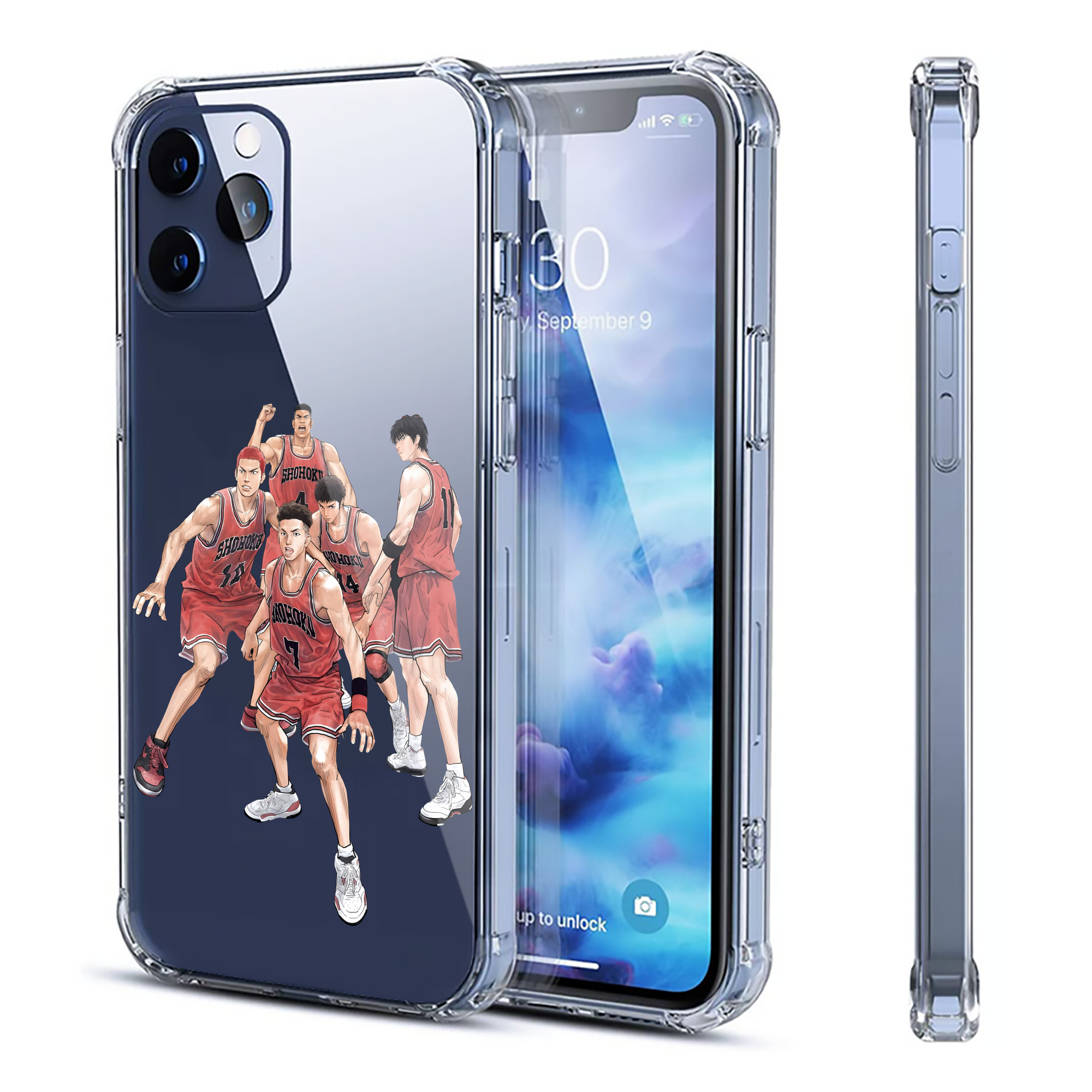 （画像用） SLAM DUNK／スラムダンク 【iPhone 12シリーズ対応】透明スマホケース（クリアソフトケース）